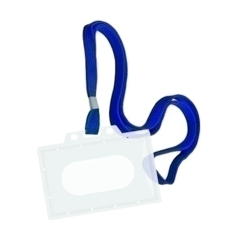 Forofis Funda distintivo pro rigida con cinta azul 55x90mm caja de 50