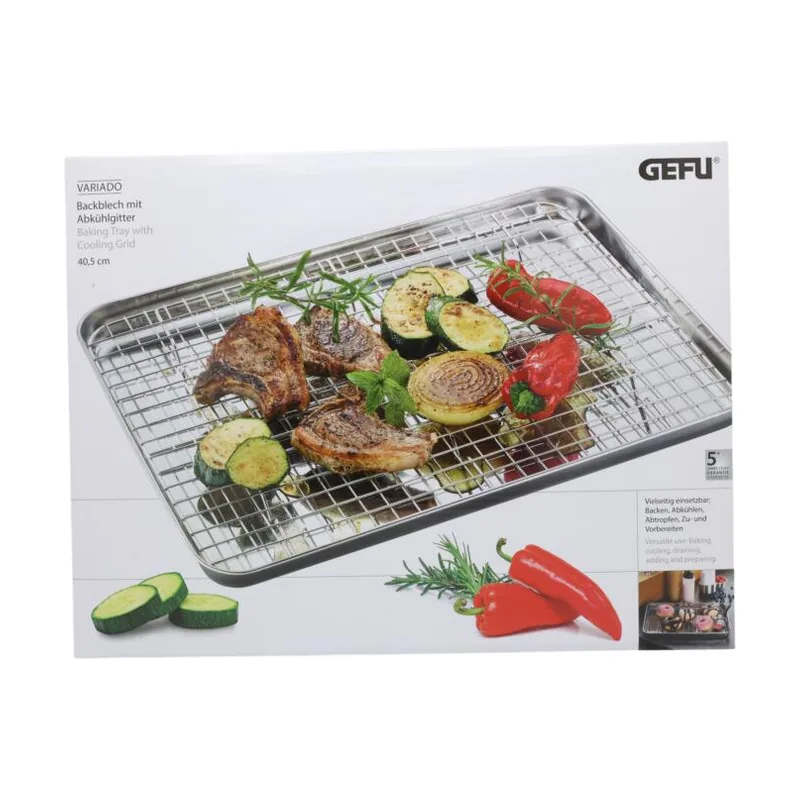 Gefu 14766 bandeja de horno Parrilla y horno Rectangular