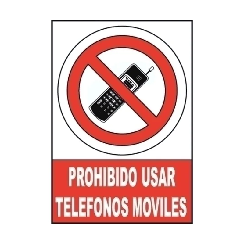 Archivo 2000 Señal informativa prohibido usar telefonos