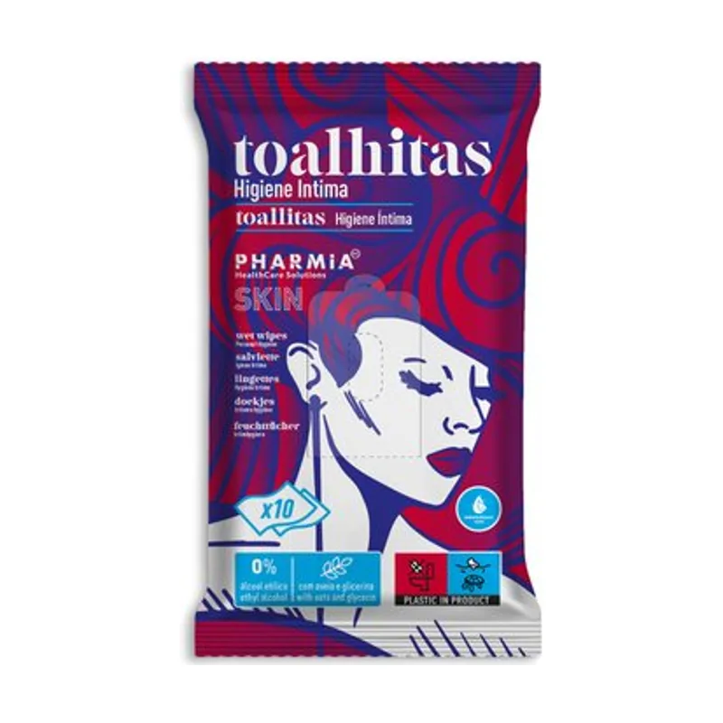Pharmia skin Toallita higiene intima paquete de 10