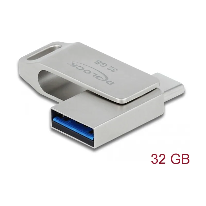 Delock USB 5 Gbps Lápiz de memoria USB-C + Tipa-A 32 GB