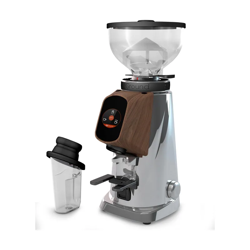 Fiorenzato allground kaffeemhle chrom matt eichenholz 230v dark-t titan