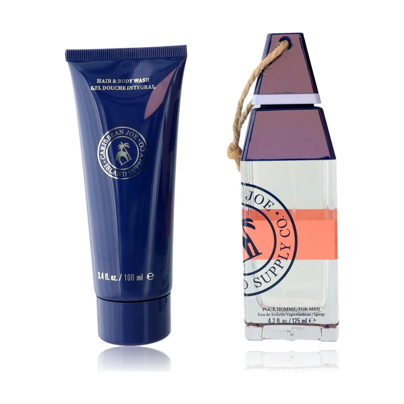 Caribbean joe island musk gift set edt + hair & body wash