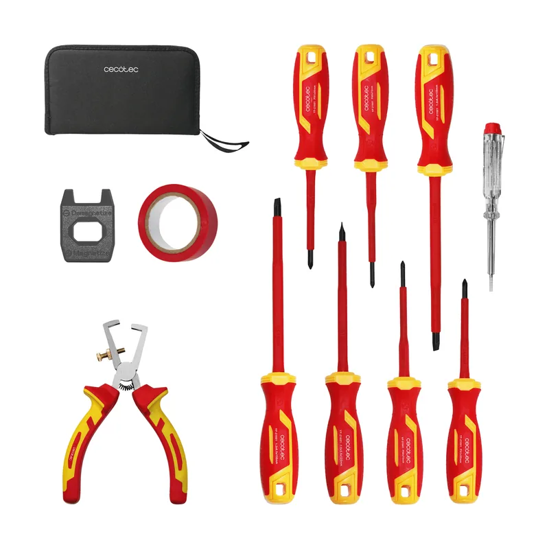 Cecotec Juego de Destornilladores y Alicates Aislados HardGyro 12 SafeVolt Magnetic. Aislados