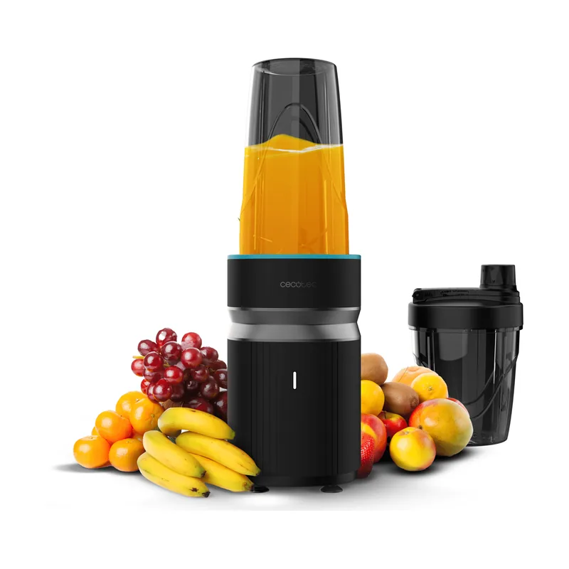 Cecotec Batidora de Vaso Individual PowerTitanium 1000 Push2Go Duo.
