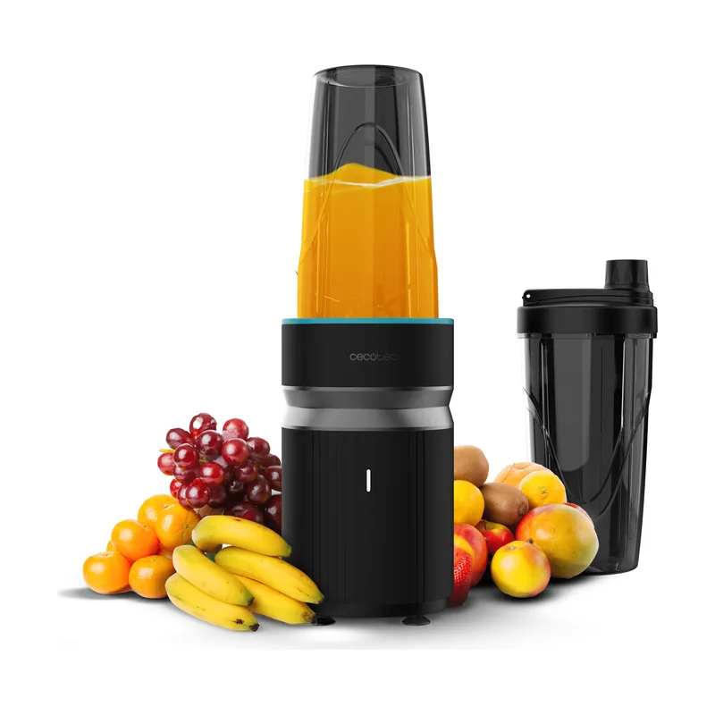 Cecotec Batidora de Vaso Individual PowerTitanium 1000 Push2Go.