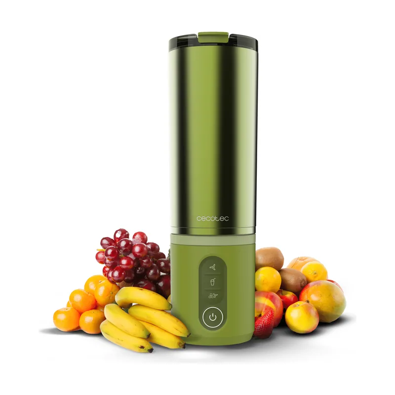 Cecotec Batidora de Vaso Portátil 11,1V Power Titanium Shake2Go