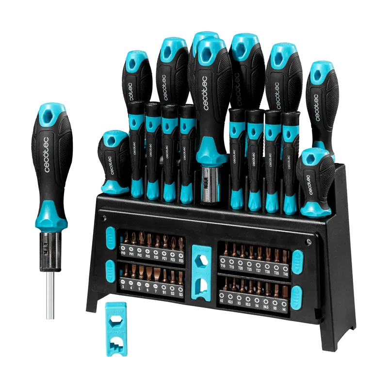 Cecotec Juego de Destornilladores 51 Piezas HardGyro 510 Magnetic. Acero CR-V