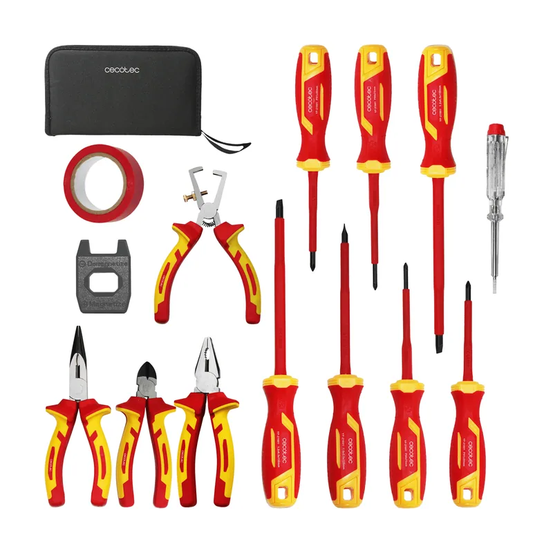 Cecotec Juego de Destornilladores HardGyro 15 SafeVolt Magnetic. Aislados