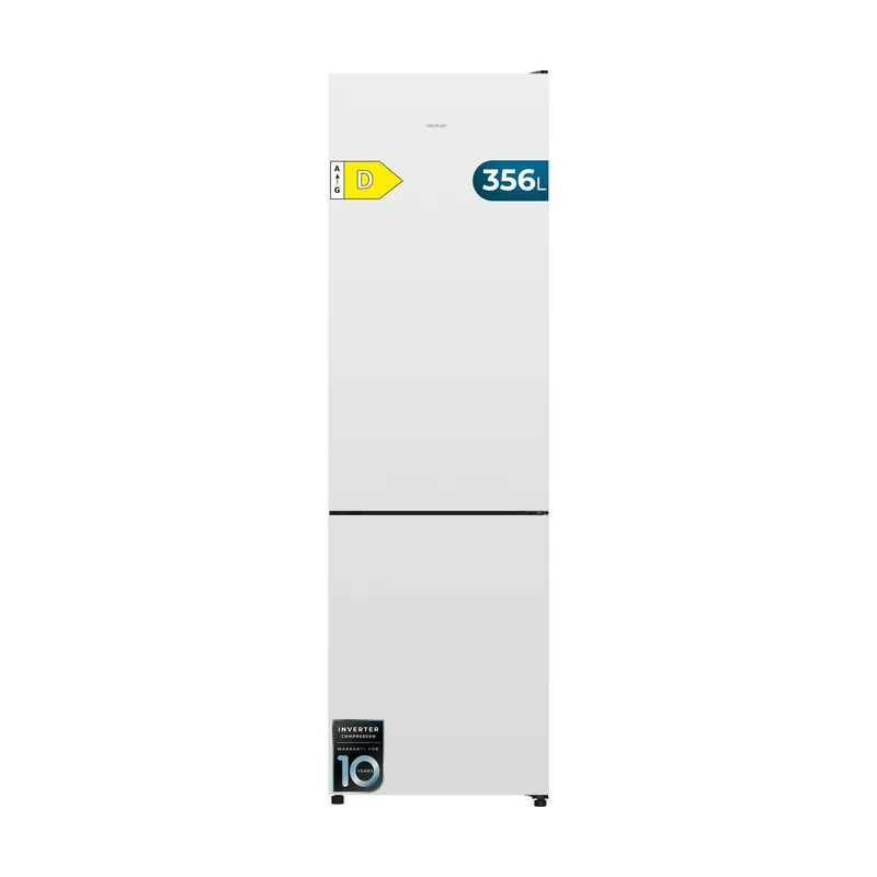 Cecotec Frigorífico Combi 356L Total NoFrost Bolero CoolMarket Combi 356i White D. Alto