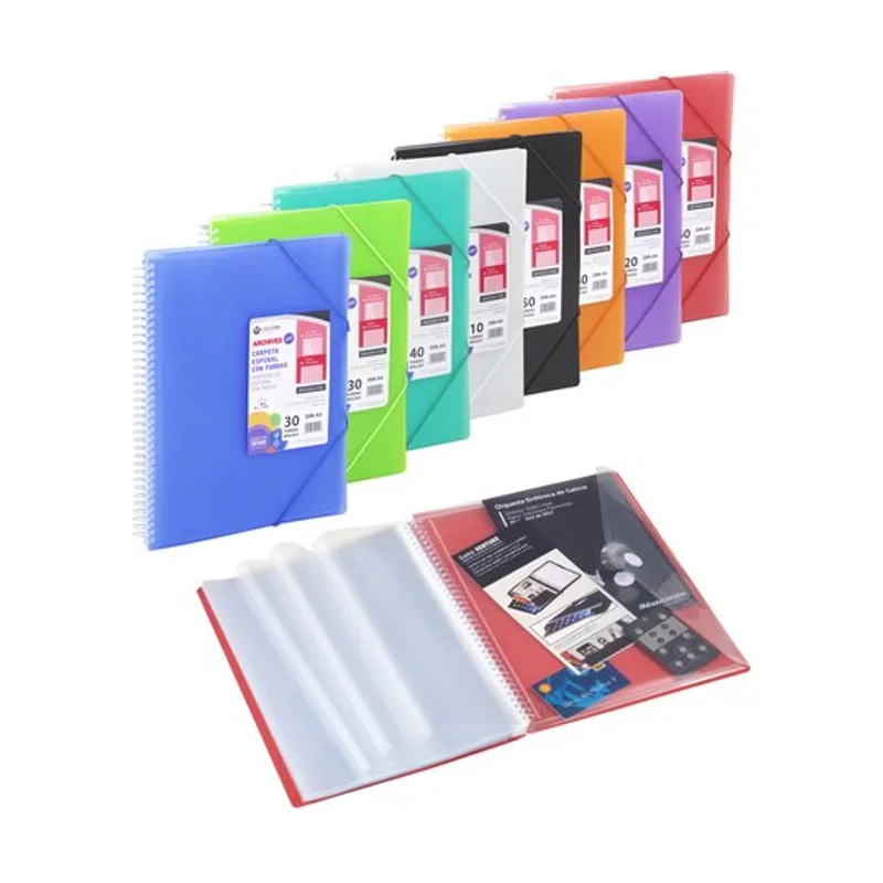 Carchivo Carpeta fundas tarifario archivex-star espiral pp a4 con goma 40 f. incoloro