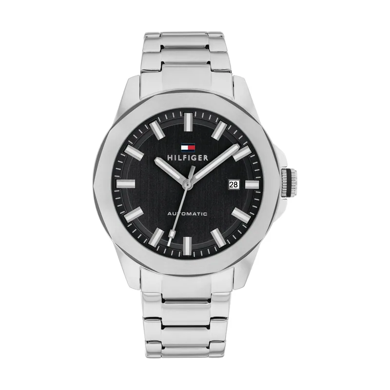 Tommy Hilfiger Reloj Hombre Analogico Automatico con Correa de Acero Inoxidable 1710692