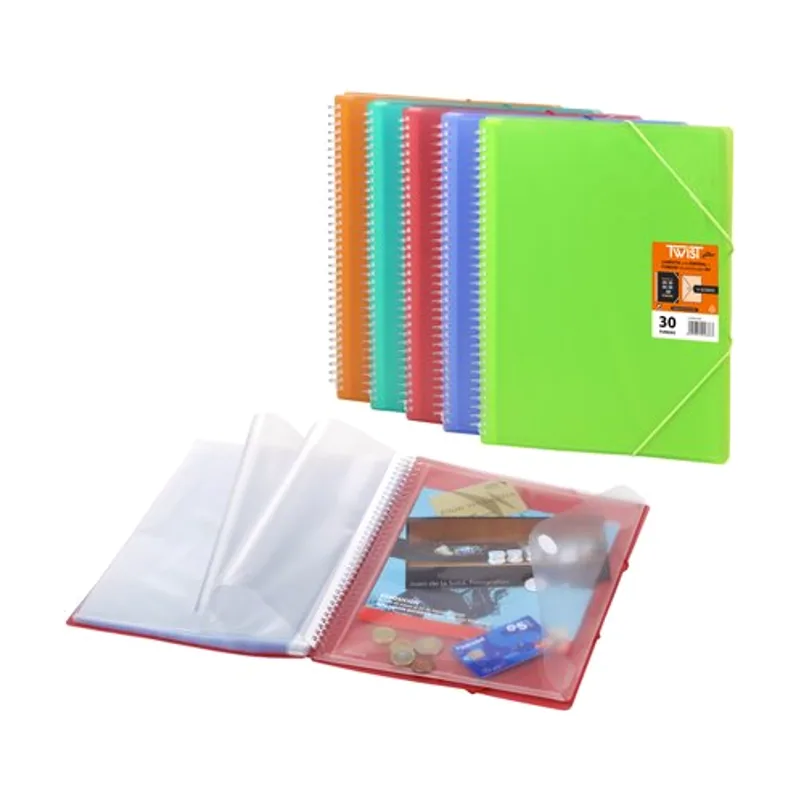 Olef Carpeta fundas tarifario Twist PP flexible A4 20