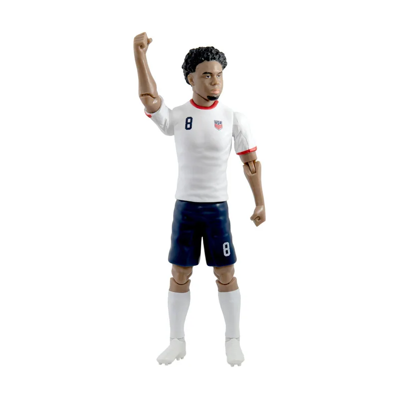 Banbo toys Sockers 2026 USMNT Weston McKennie Home Jersey Figura de acción de fútbol coleccionable de 8 pulgadas