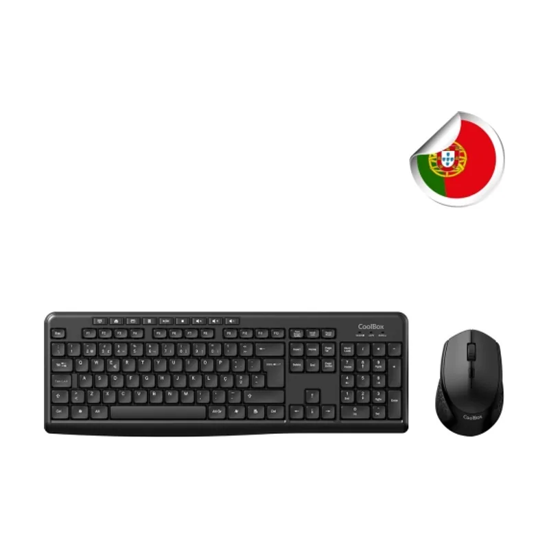 Coolbox KIT DE Teclado Y Raton Inalambrico Multimedia EN Portugues