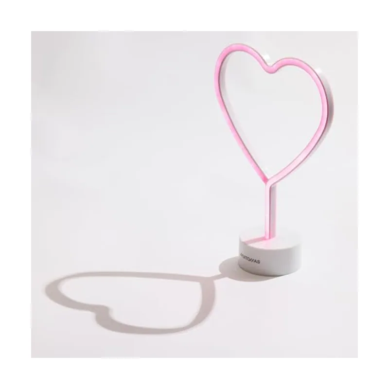 Muitomas Lámpara de neón con forma de corazón