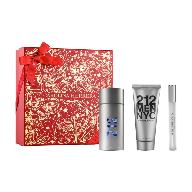 Carolina Herrera 212 NYC MEN Estuche 3 pz