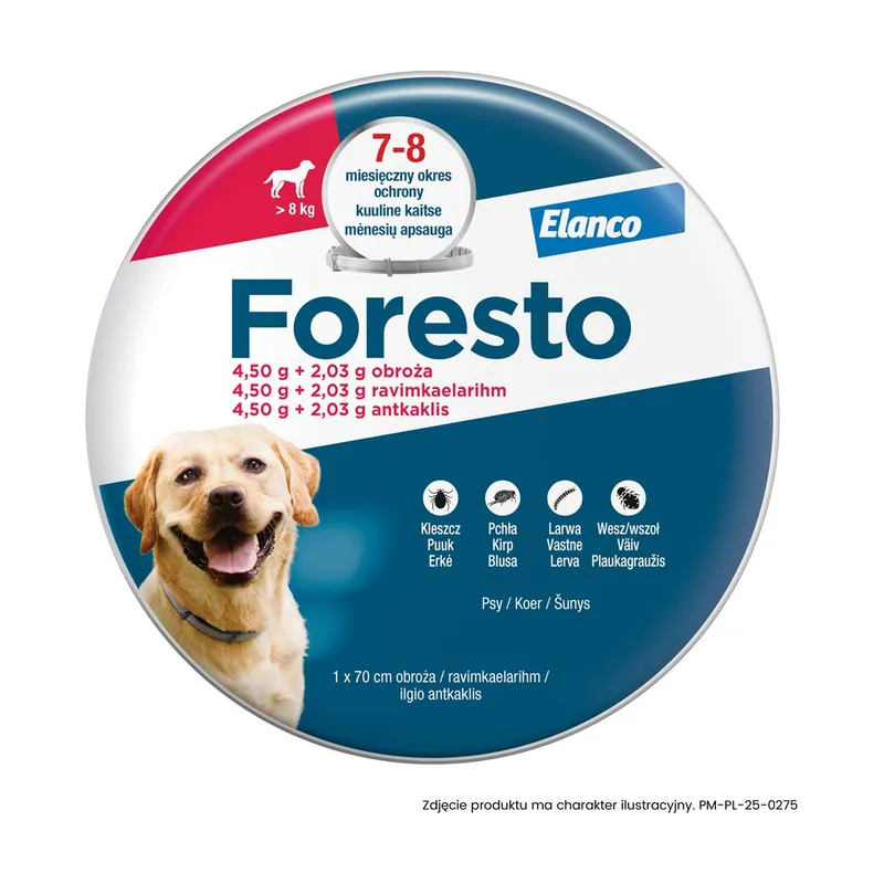 Elanco foresto collar para perros de más de 8 kg