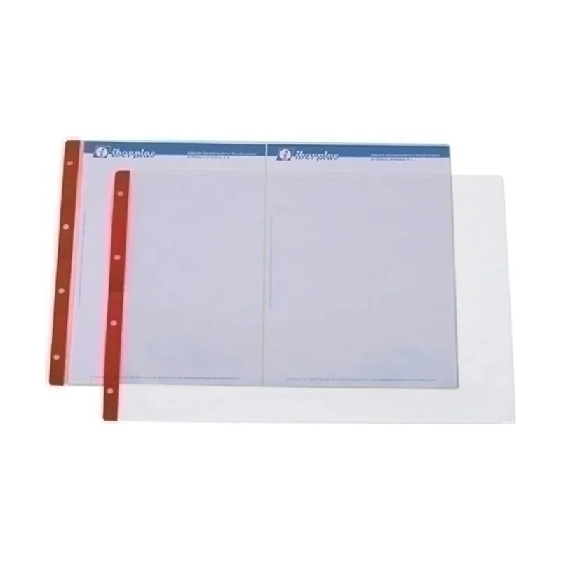 Iberplas pvc 100µ pl.nj. a3 apaisado 4 tal.rfzo. paquete de 50