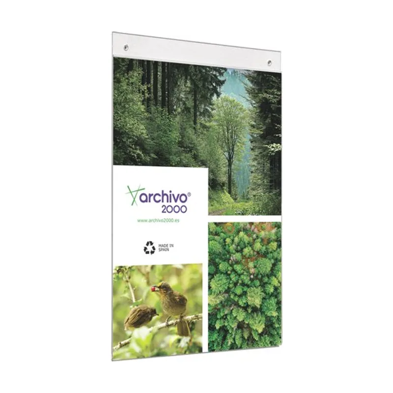 Archivo 2000 Expositor mural a3 vertical cristal