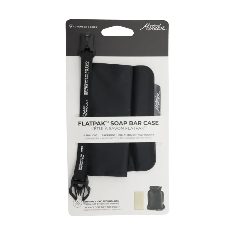 Matador FlatPak Soap Bar Case Bolsa de Aseo