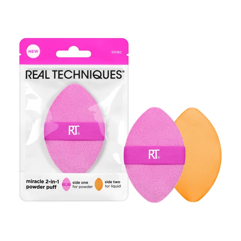 Real Techniques Esponja en polvo 2 en 1 Miracle