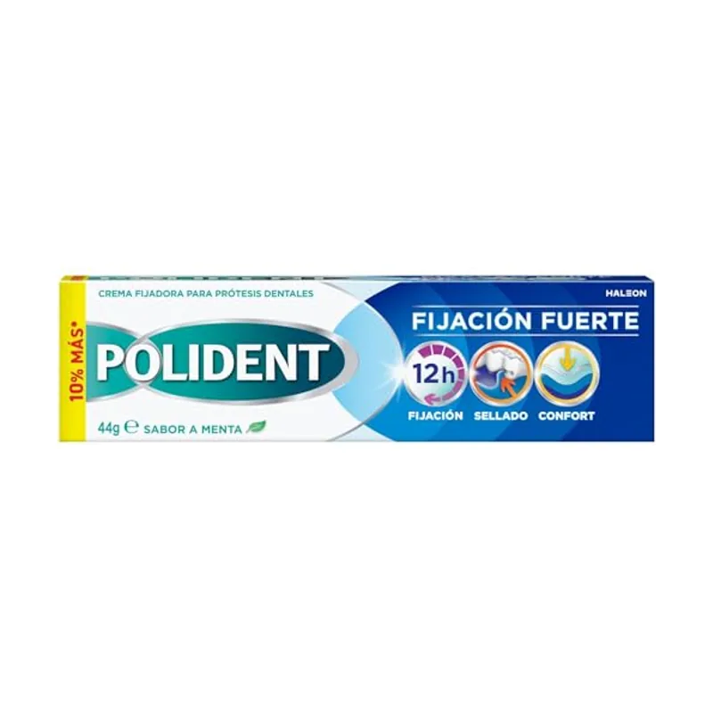 Polident Crema fijadora para prótesis dentales con sabor a
