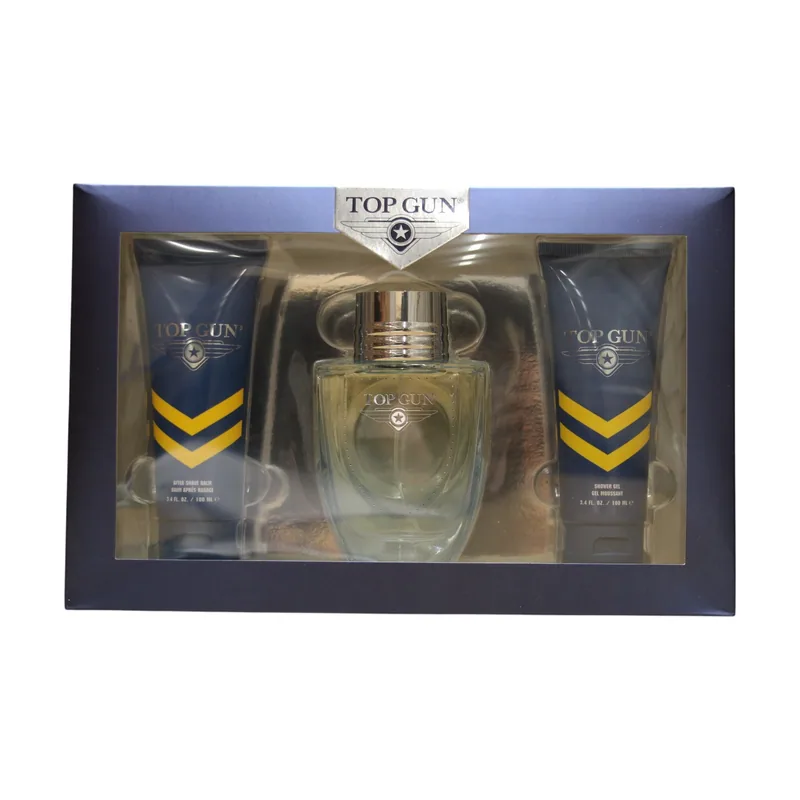 Top gun rivet gift set edt + shower gel + aftershave balm