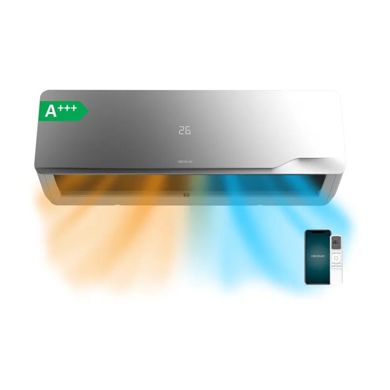 Cecotec Aire Acondicionado Split AirClima 12000 Wind Connected A+++. Inverter