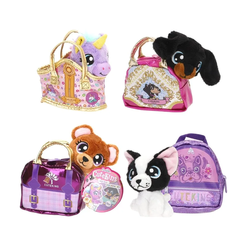3 Peluche bolso cutekins surtido