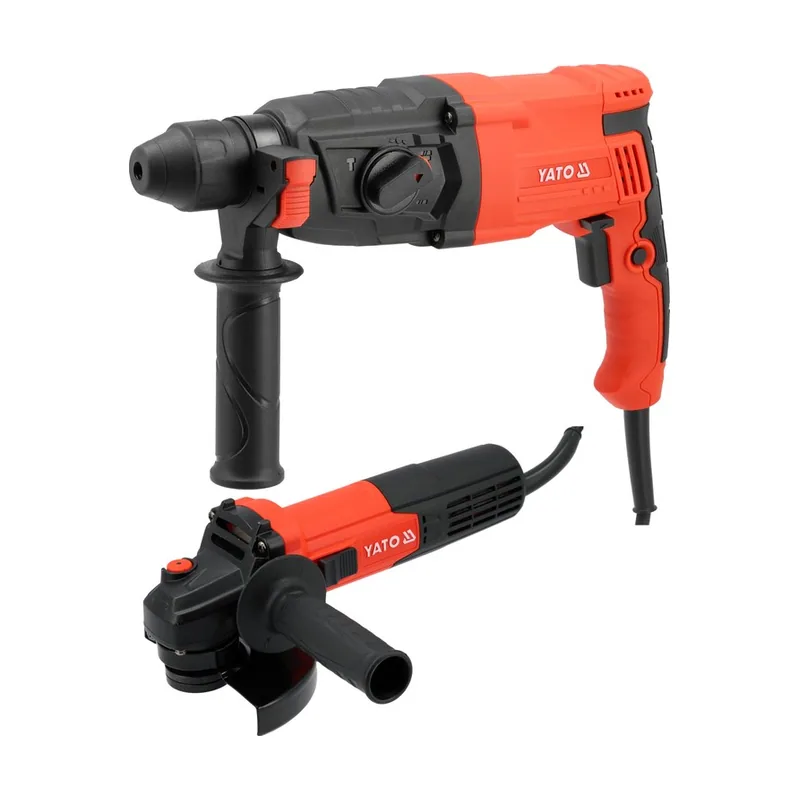 Yato Martillo perforador SDS PLUS 3,2 J + amoladora angular 125 mm 720 W Set