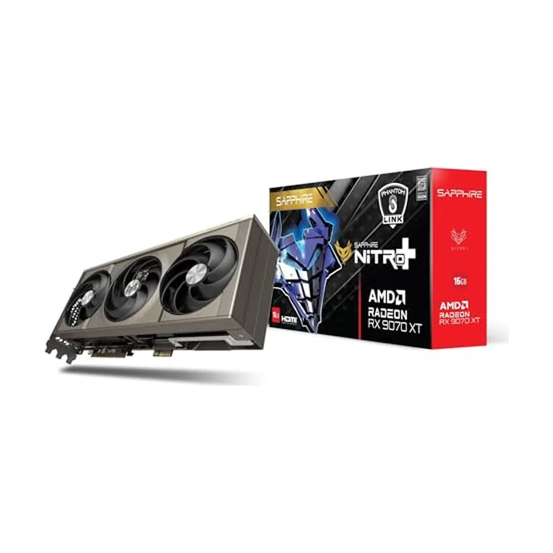 Sapphire Nitro + RX 9070 XT Radeon RX 9070 XT 256 Bit 7680 x 4320 Pixeles PCI Express x16 5.0
