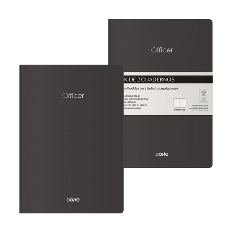Dohe Cuadernos A5 Interior Liso 2