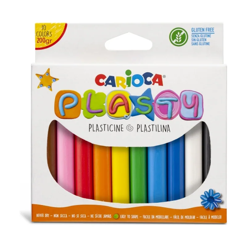 Carioca pack de 10 plastilinas