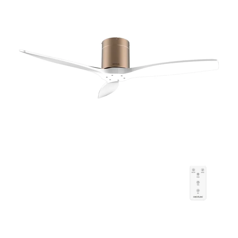 Cecotec Ventilador de Techo 52" Aero 5400 Classic Gold&White