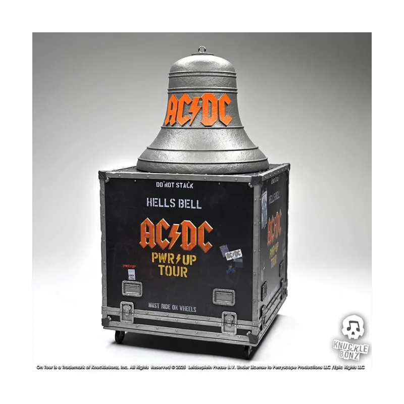 Knucklebonz Ac/dc estatua rock ikonz on tour pwr up tour hells bell