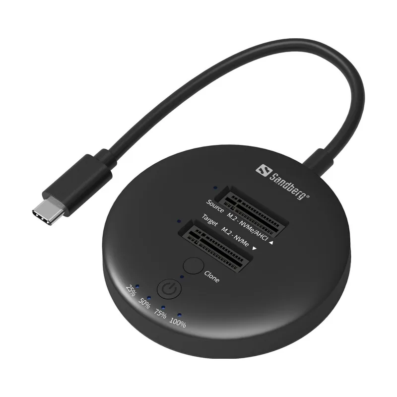 Sandberg 136-72 base de conexión para disco duro USB 3.2 Gen 2 3.1 Gen 1 Type-C