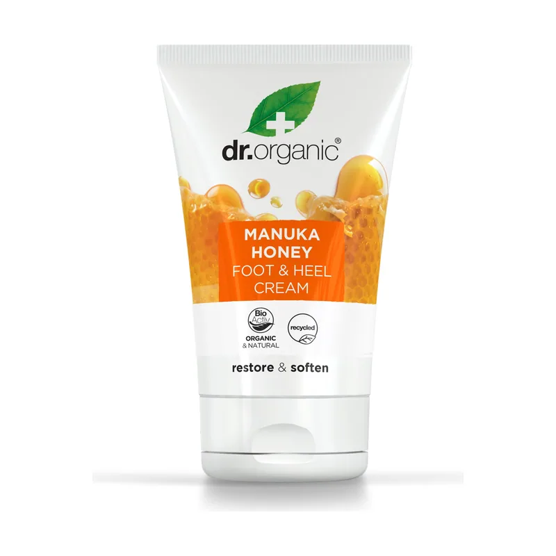 Dr. Organic Organic Manuka Honey Foot & Heel Cream Regenera Los Pies Secos 100 g