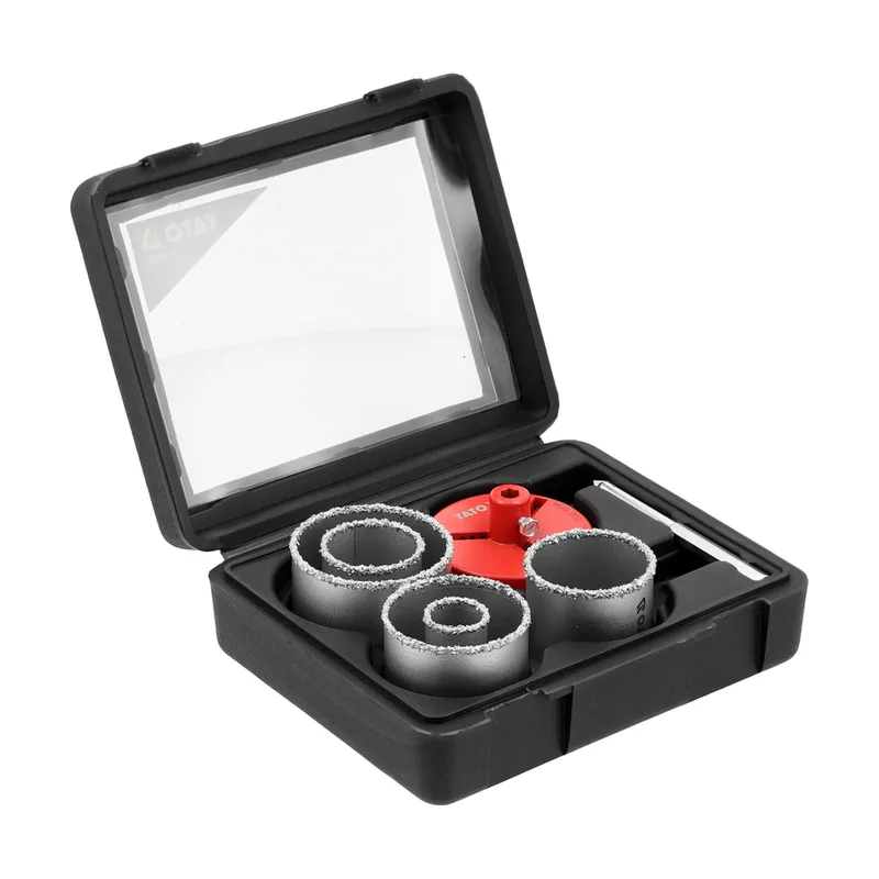 Yato Juego de 7 sierras de corona de tungsteno de 33 a 83 mm