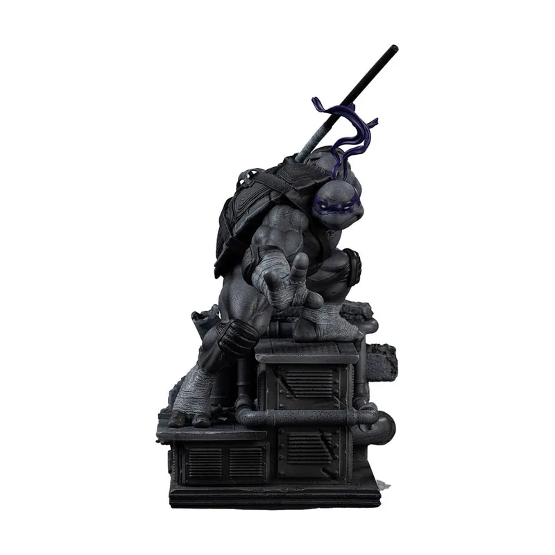 Iron Studios Tortugas ninja estatua 1/10 art scale donatello black and white variant 26 cm heo exclusive