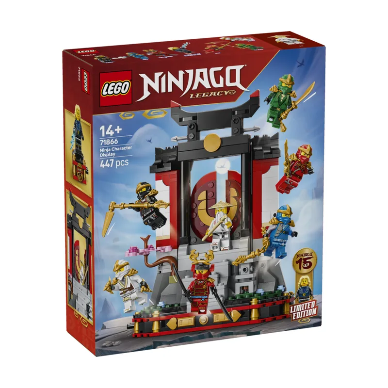 Lego Ninjago Exposición de Personajes Ninja 15 Aniversario 71866