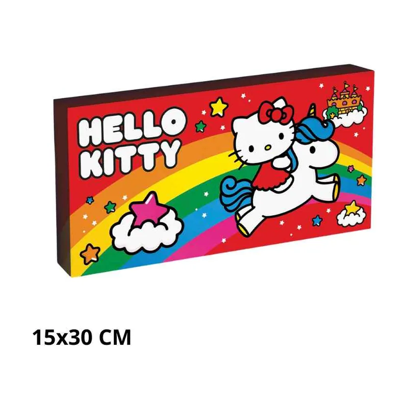 Pyramid Hello kitty lienzo con iluminación 15x30 cm