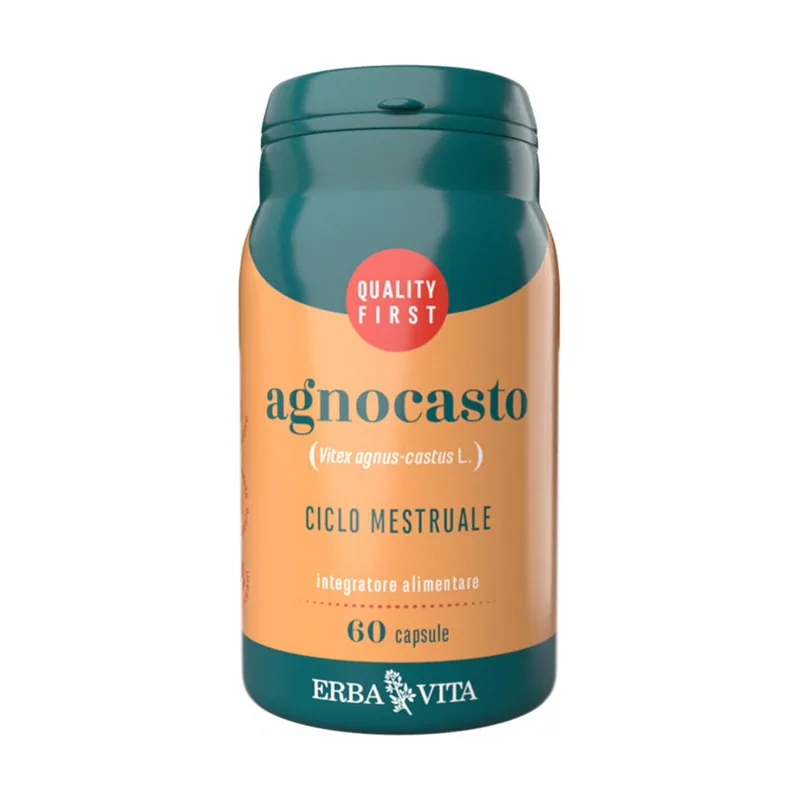 Erba vita agnocasto capsulas alimenticias ciclo menstrual 60un