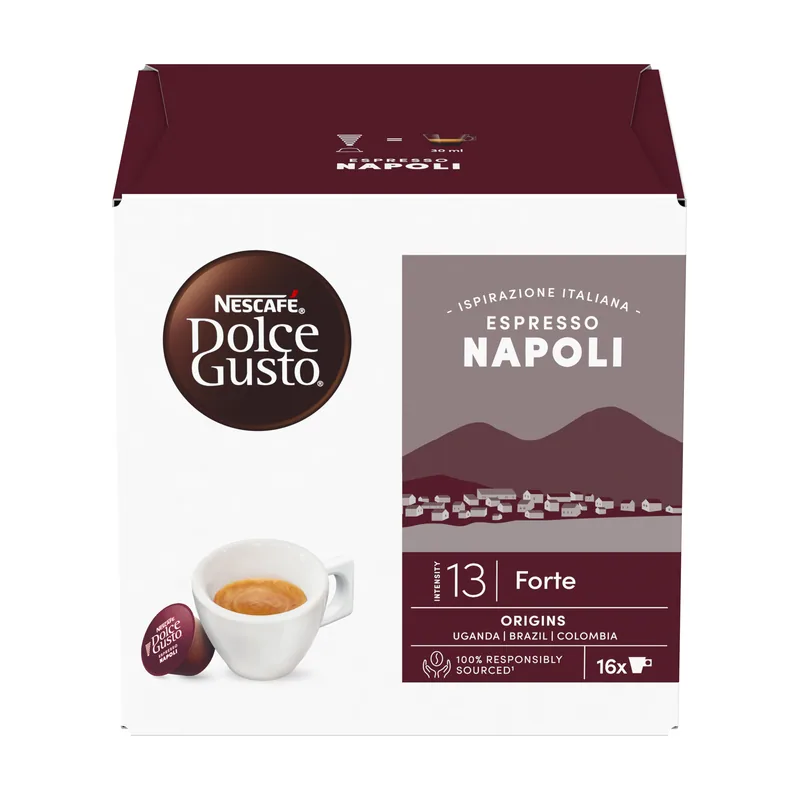 Dolce Gusto Nescafé Espresso Napoli Cápsula de café 16 pieza s