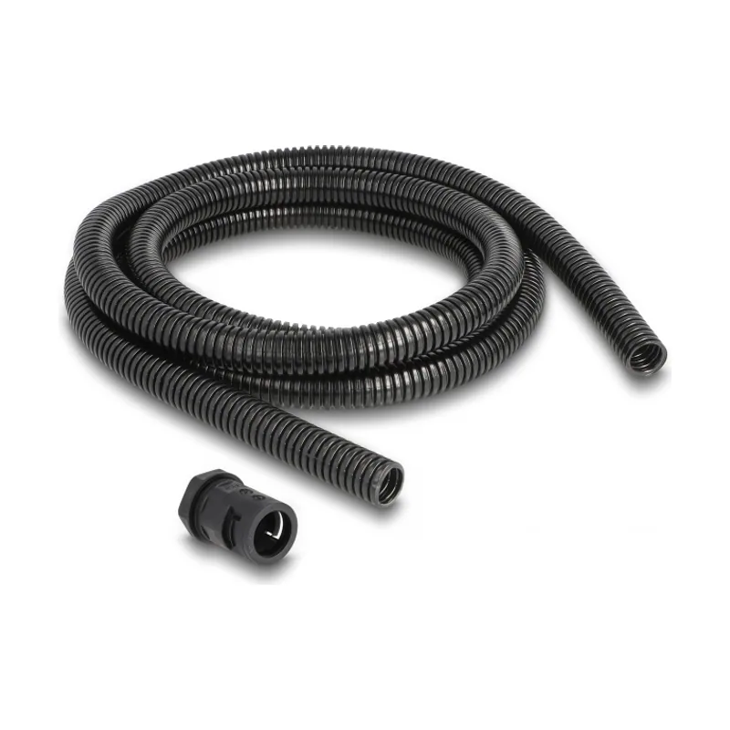 Delock Funda protectora de cable de 2 m x 15,8 mm con juego de conector PG11