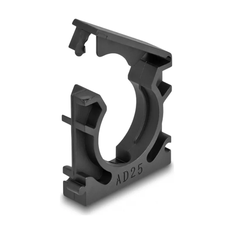 Delock Soporte para funda de cable con clip de bloqueo 25 mm 4 piezas