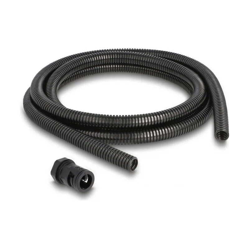 Delock Funda protectora de cable de 2 m x 13 mm con juego de conector PG9