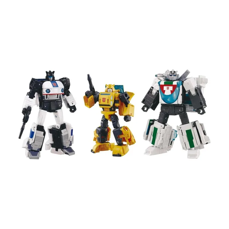 Hasbro Transformers Takara Tomy Dramatic Capture Series Cybertron Chase with Origin Bumblebee