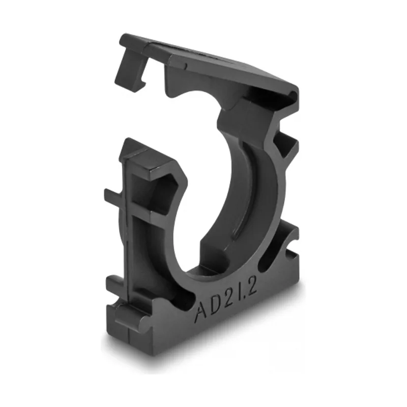 Delock Soporte para funda de cable con clip de bloqueo 21,2 mm 4 piezas
