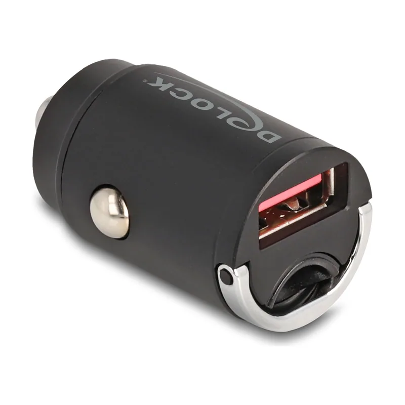 Delock 64277 cargador de dispositivo Universal Negro Encendedor de cigarrillos Carga rápida Auto